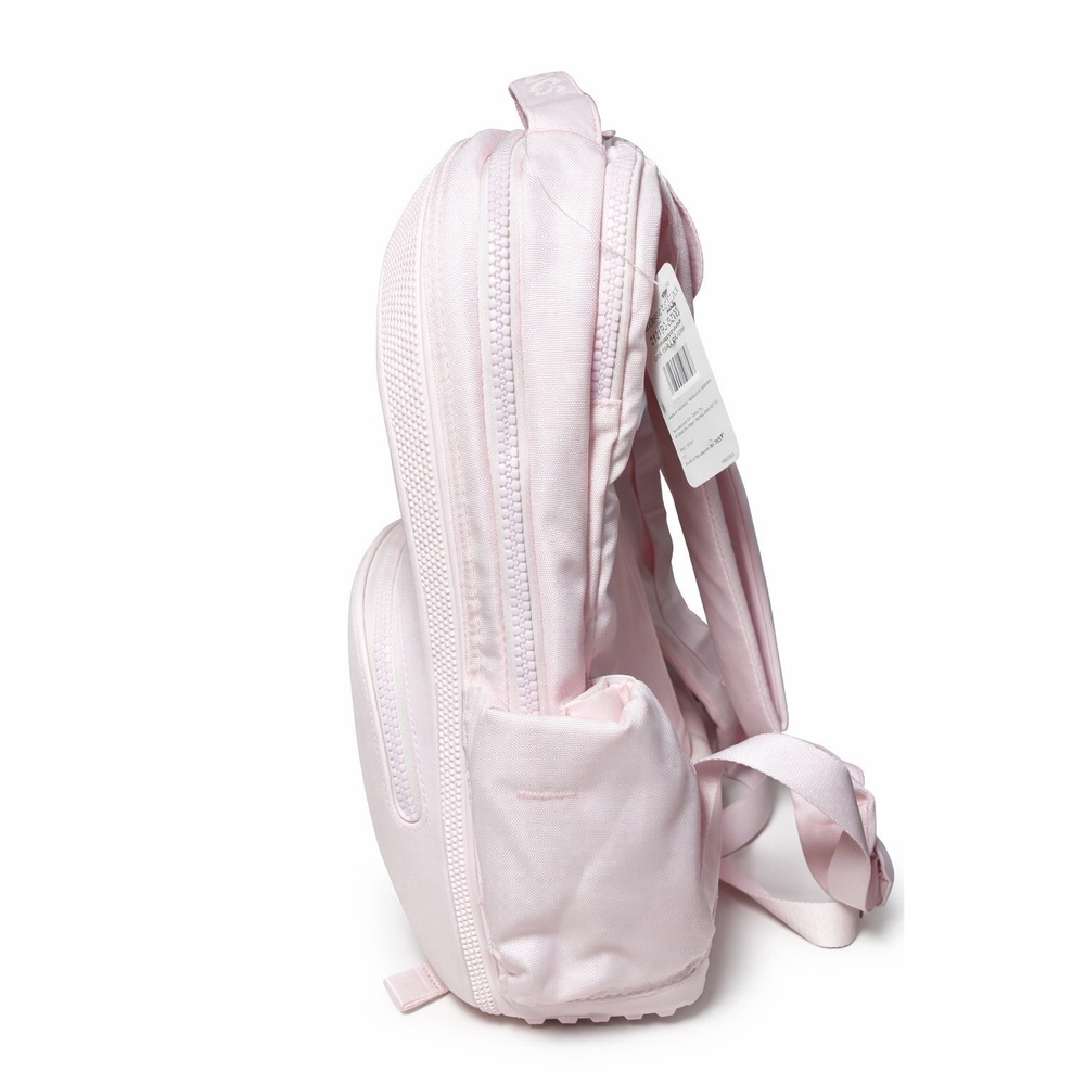 Crocs Pink Backpack School Bookbag Travel Laptop Bag 18x14x6 Jibbitz Holes NWT - Picture 3 of 6